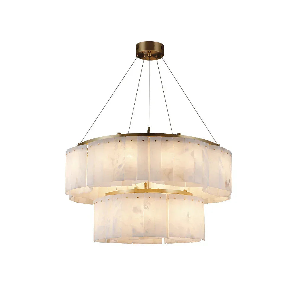 Alabaster Diamond Chandelier – Alabaster detail 19