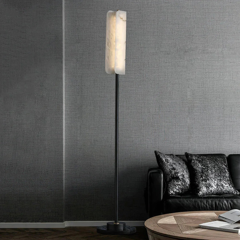 Alabaster Years Brass Floor Lamp – Alabaster detail 6