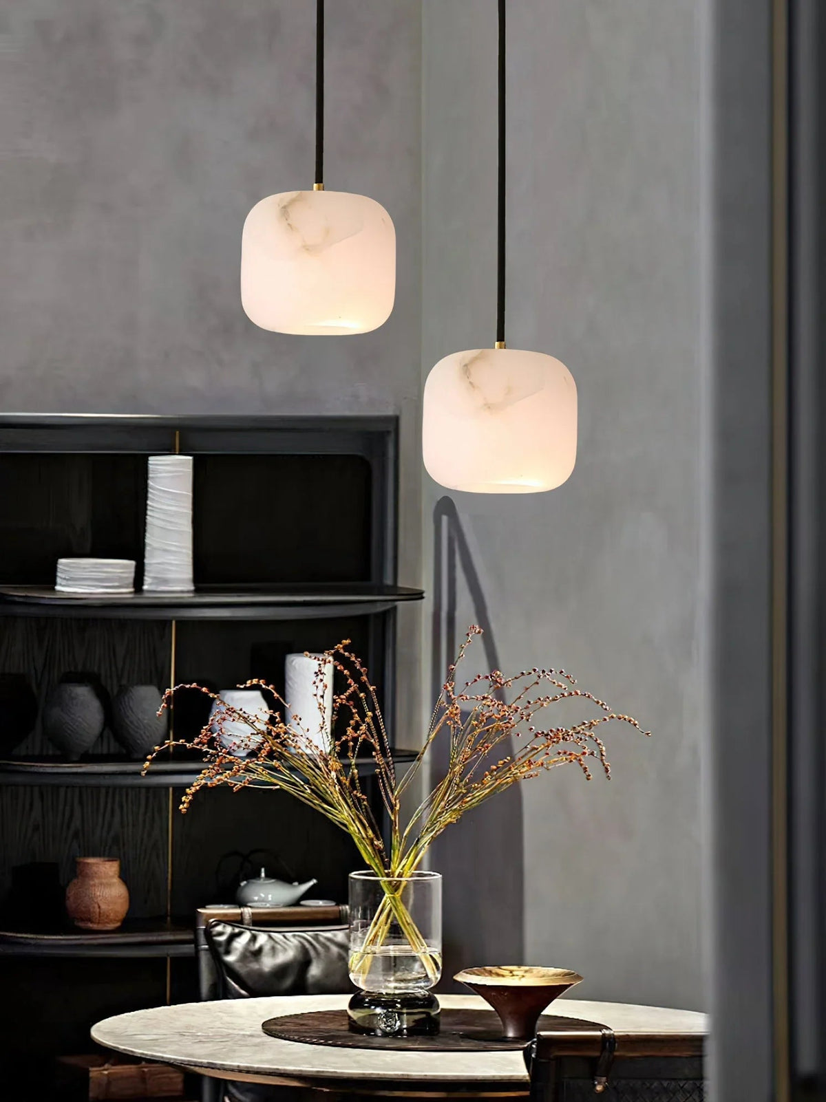 Alabaster Bedside Pendant Light – Alabaster detail 14