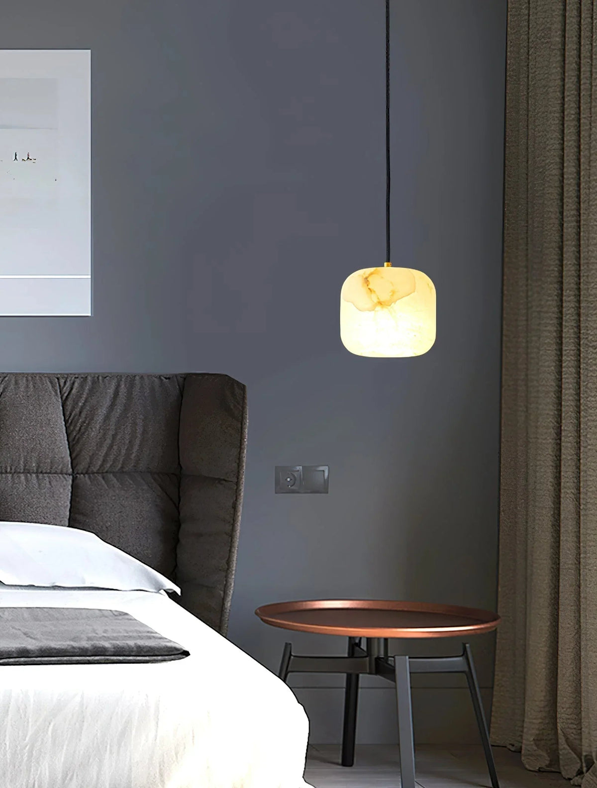 Alabaster Bedside Pendant Light – Alabaster detail 15