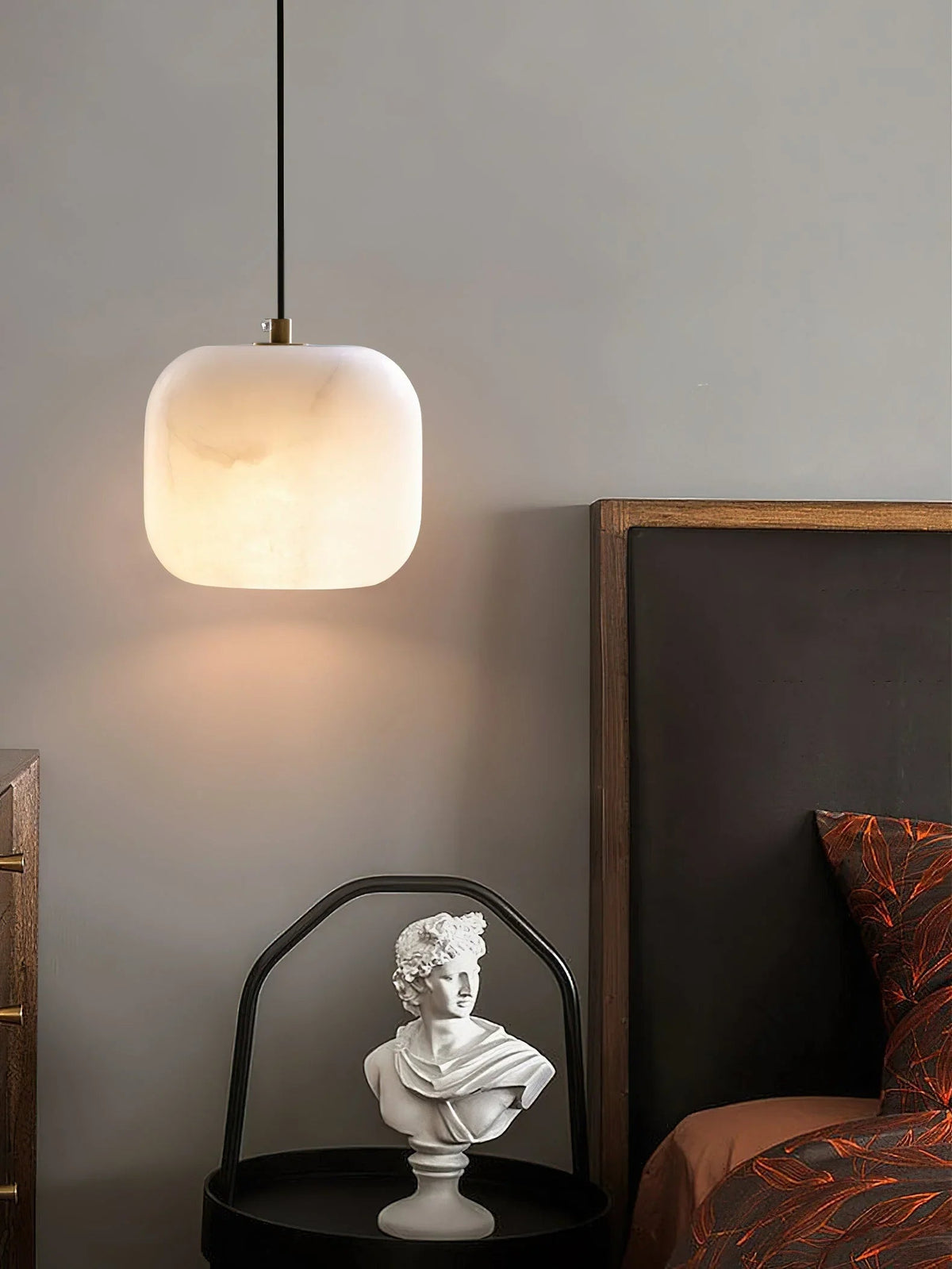 Alabaster Bedside Pendant Light – Alabaster detail 12