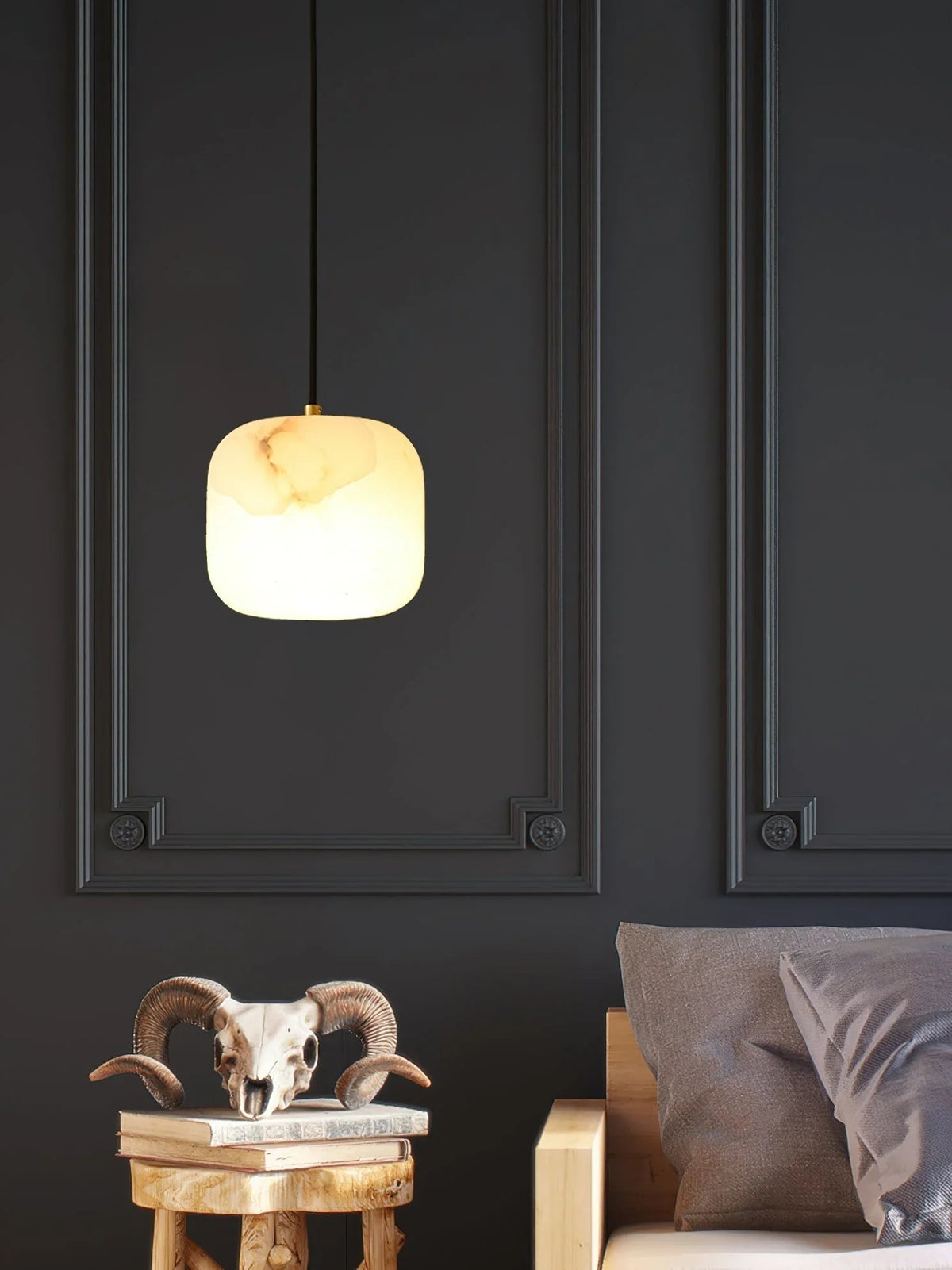 Alabaster Bedside Pendant Light – Alabaster detail 18