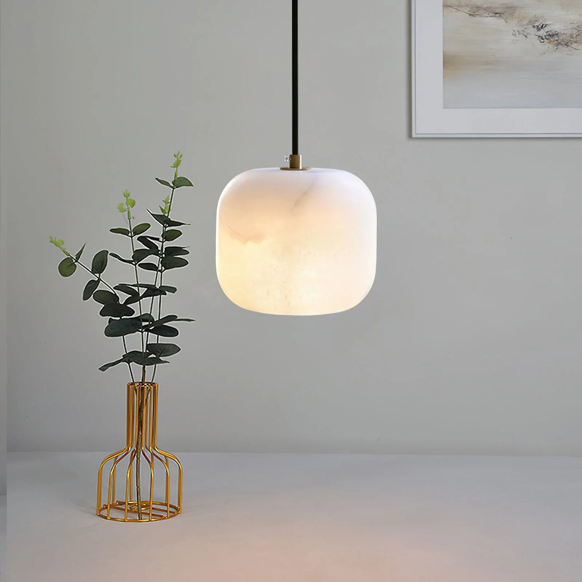 Alabaster Bedside Pendant Light – Alabaster detail 3