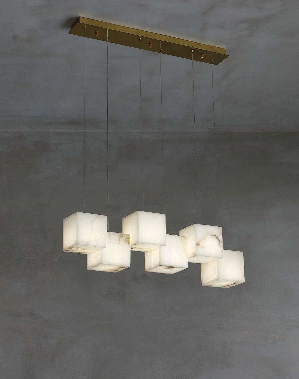 Alabaster Box Chandelier – Alabaster detail 37