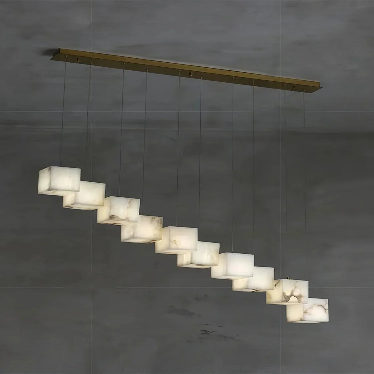 Alabaster Box Chandelier – Alabaster detail 41