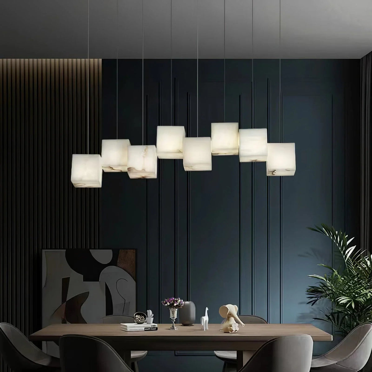 Alabaster Box Chandelier – Alabaster detail 14