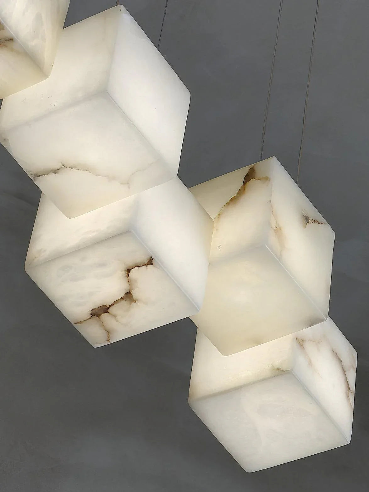 Alabaster Box Chandelier – Alabaster detail 30