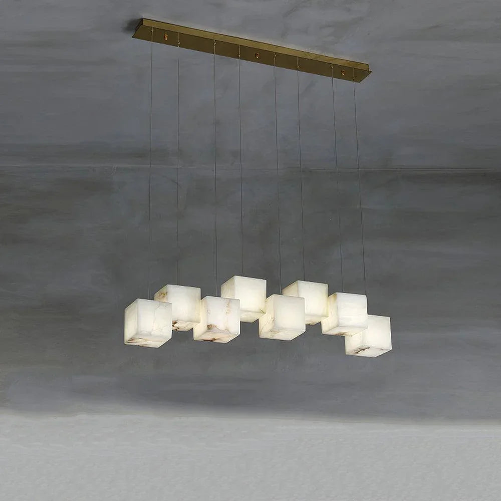 Alabaster Box Chandelier – Alabaster detail 42