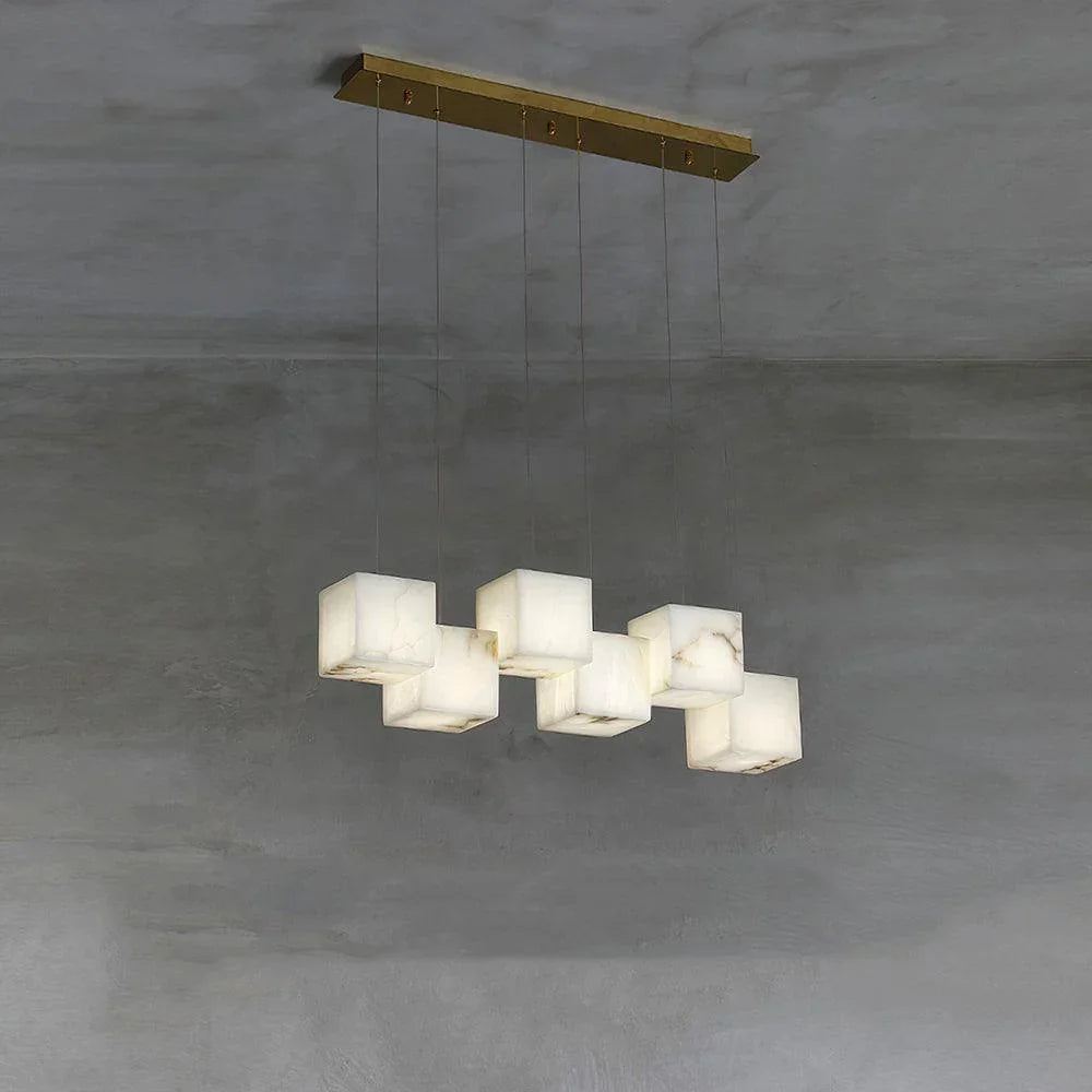 Alabaster Box Chandelier – Alabaster detail 35