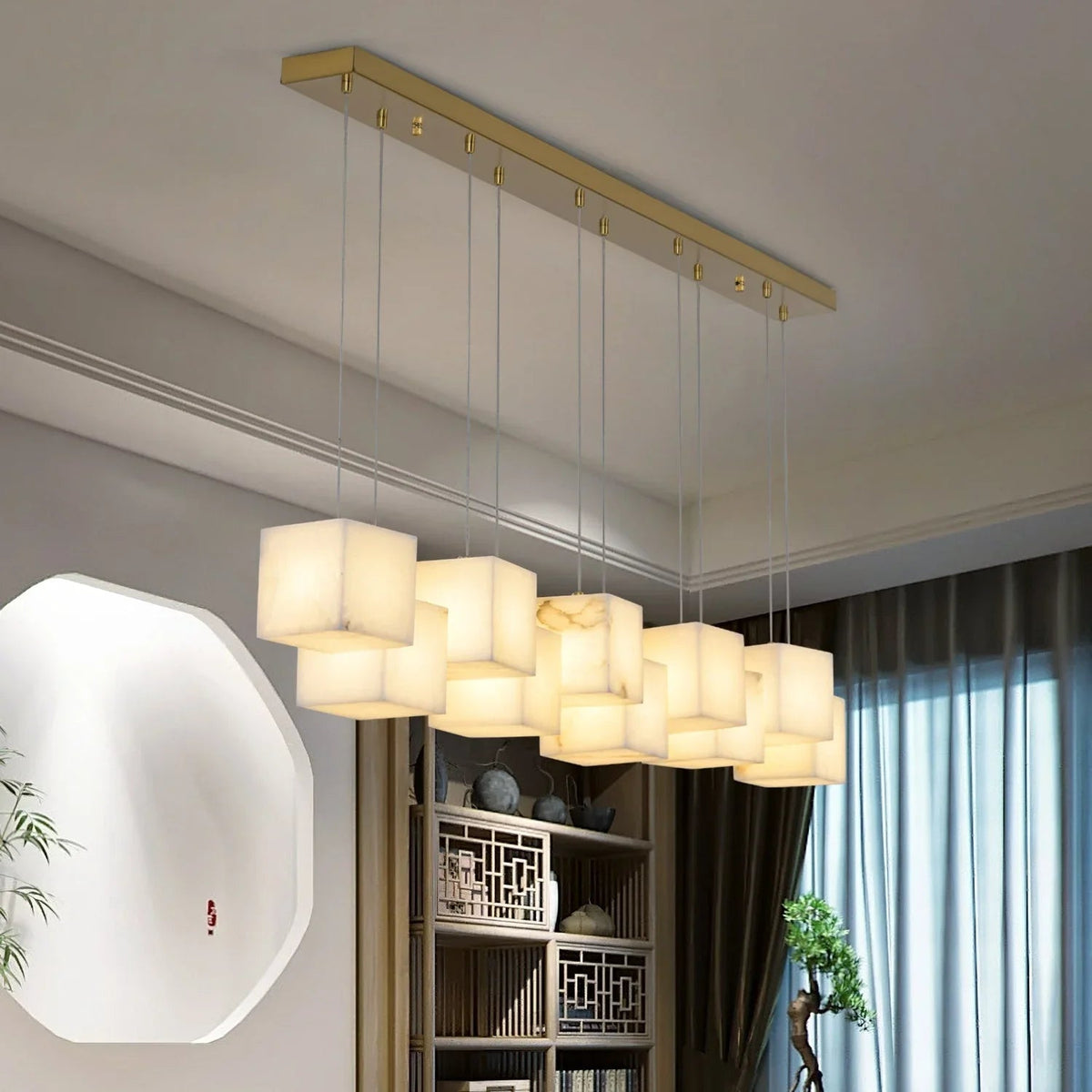 Alabaster Box Chandelier – Alabaster detail 18