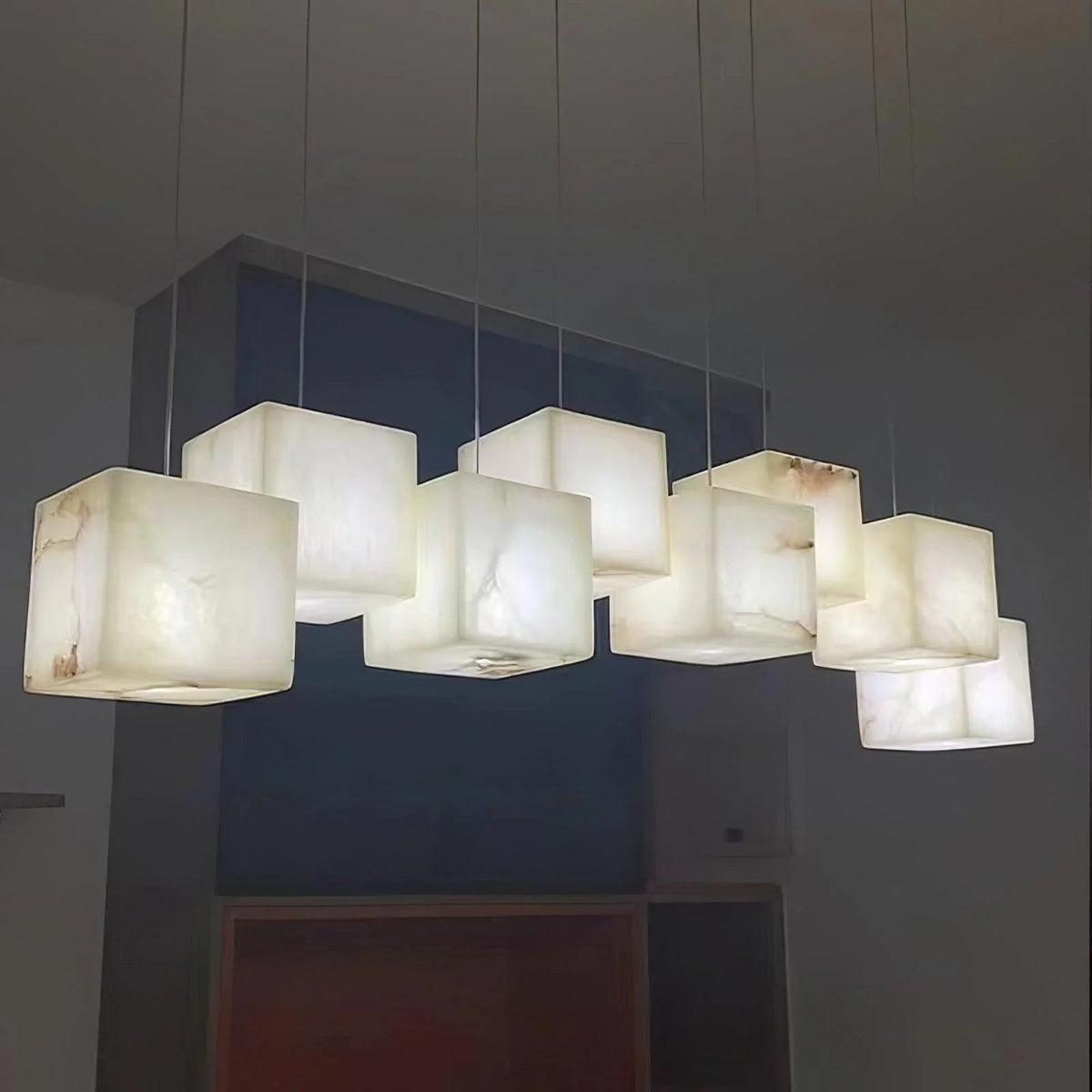 Alabaster Box Chandelier – Alabaster detail 13