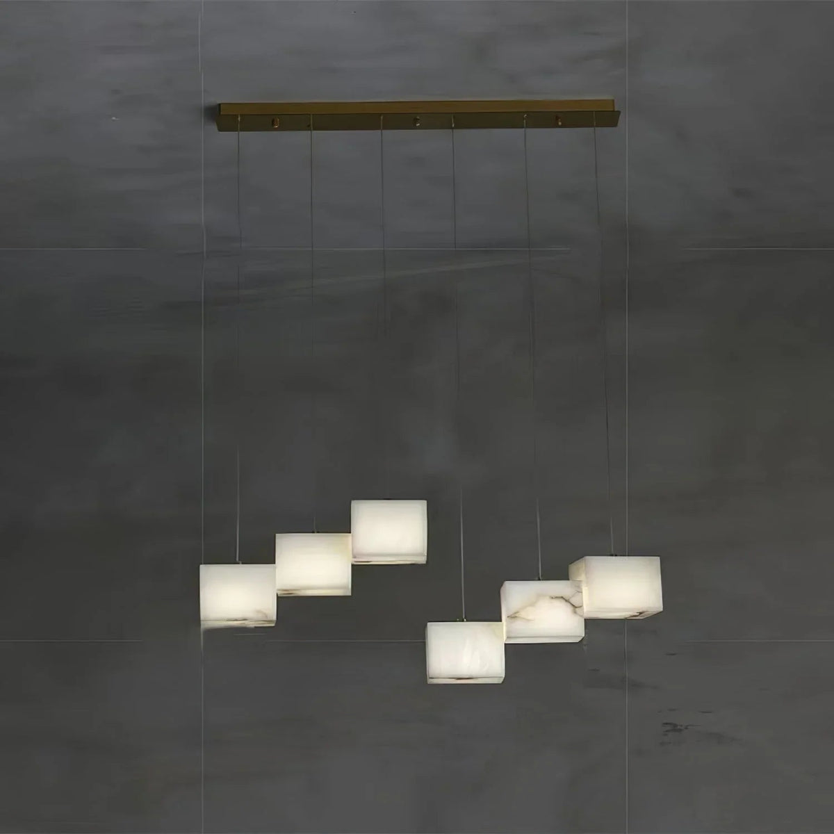 Alabaster Box Chandelier – Alabaster detail 34