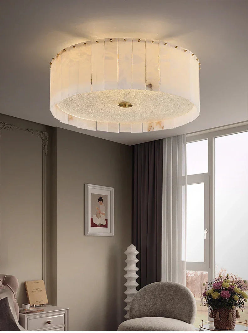 All Copper Alabaster Ceiling Lamp – Alabaster detail 8