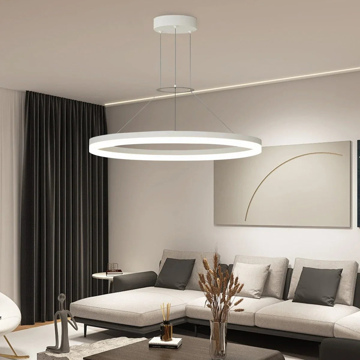 Circular Led Pendant Light for Living Room Kitchen – detail 20