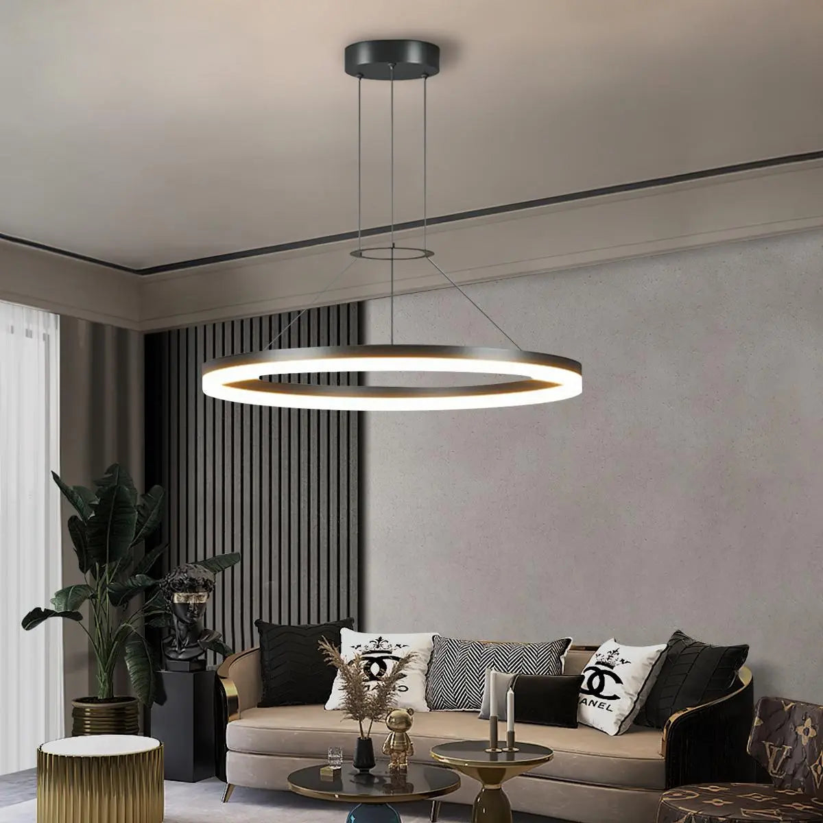 Circular Led Pendant Light for Living Room Kitchen – detail 4