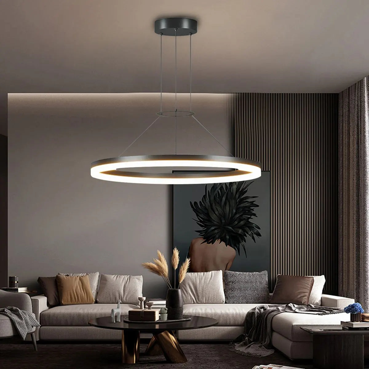 Circular Led Pendant Light for Living Room Kitchen – detail 5