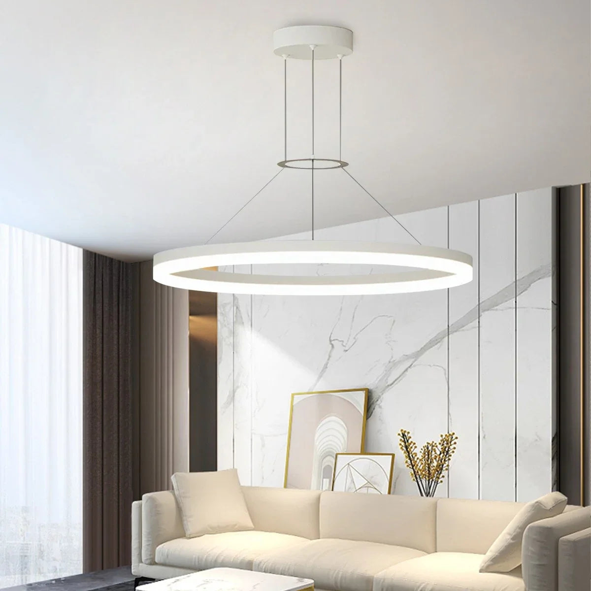 Circular Led Pendant Light for Living Room Kitchen – detail 19
