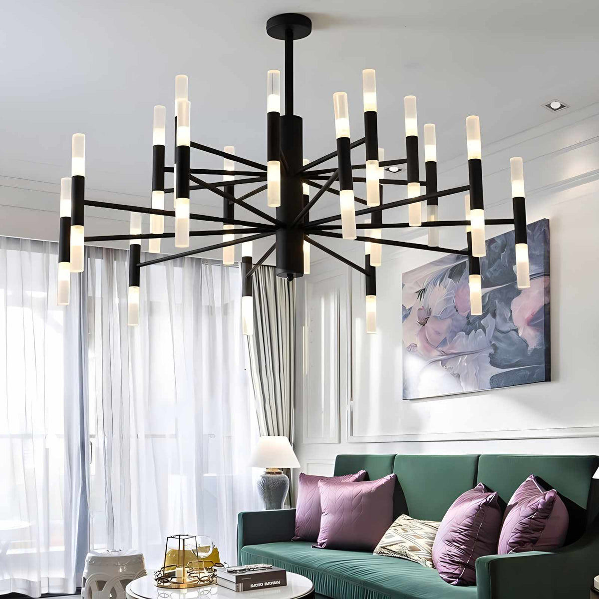 Adjustable Round Tube Chandelier – detail 17