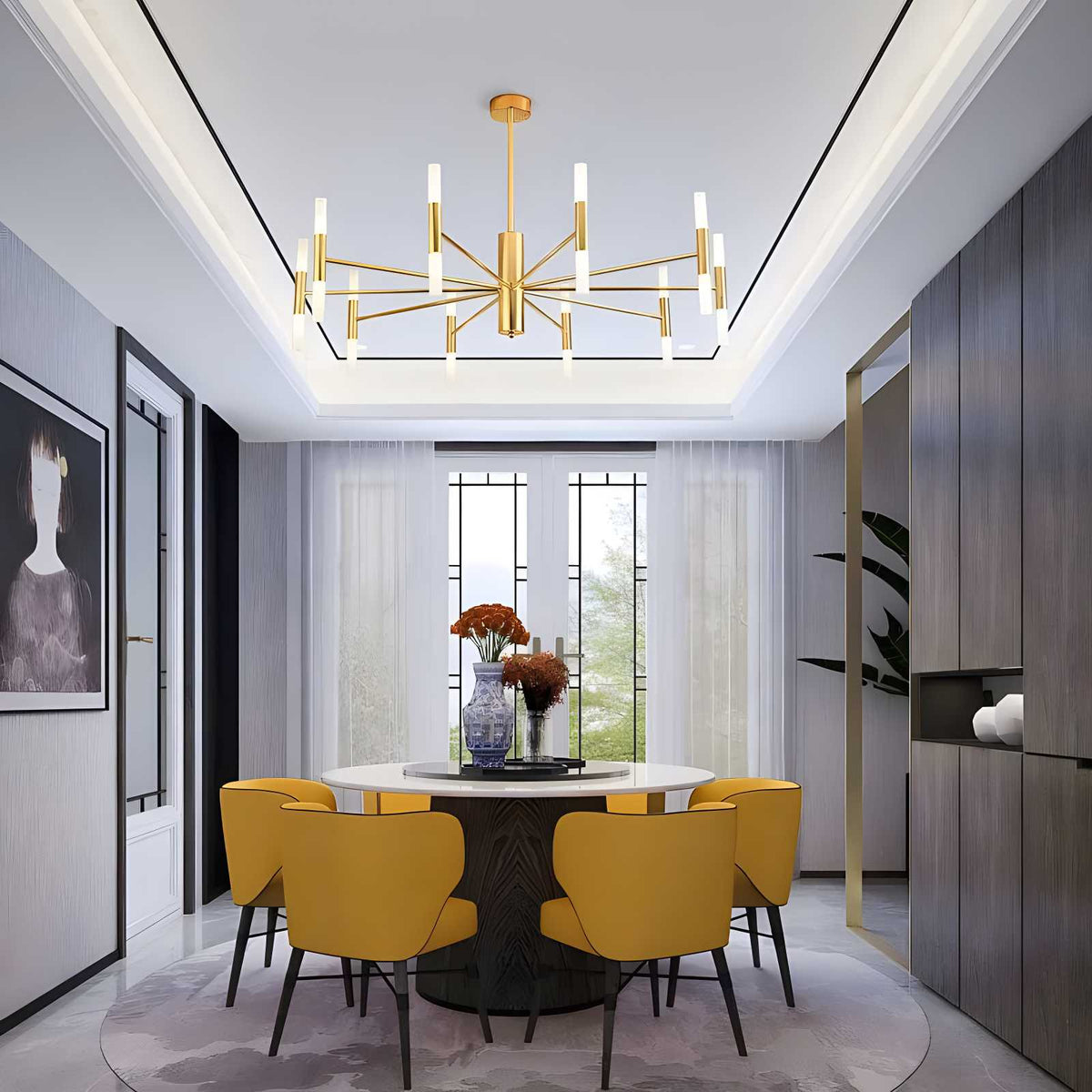 Adjustable Round Tube Chandelier – detail 30