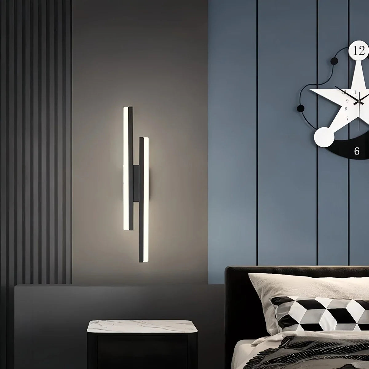 Alana Minimalist H-Shaped Wall Lamp – detail 8