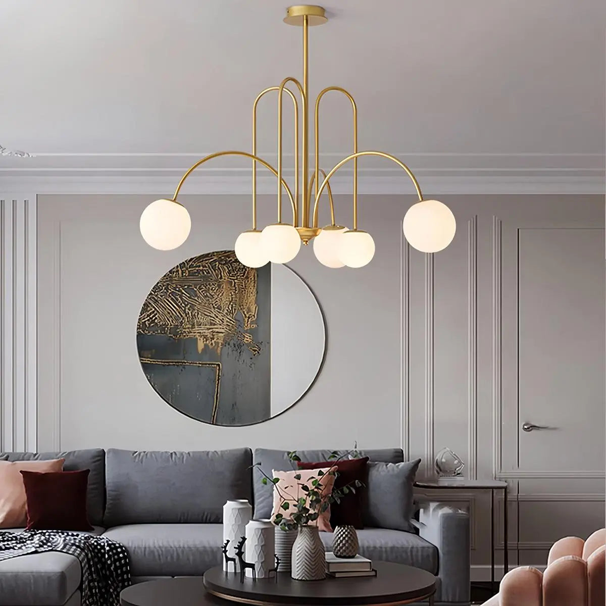 Avi Double Layer Glass Chandelier – Glass detail 23