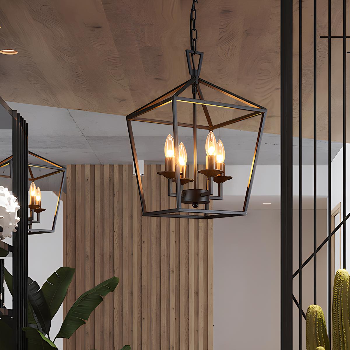 Bird Cage Iron Pendant Lamp for Dining Room – Iron detail 5
