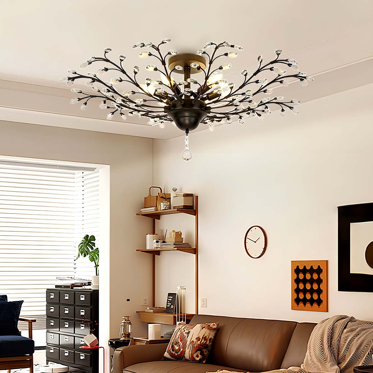 Branch Crystal Chandelier for Living Room – Crystal detail 8