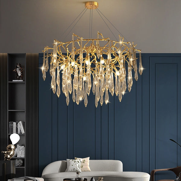 Branch Water Droplet Chandelier – detail 5
