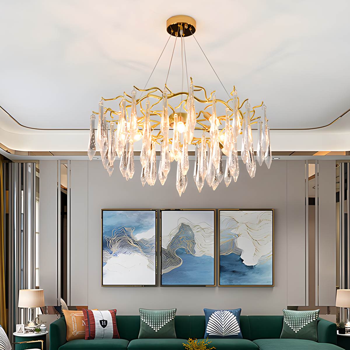 Branch Water Droplet Chandelier – detail 6