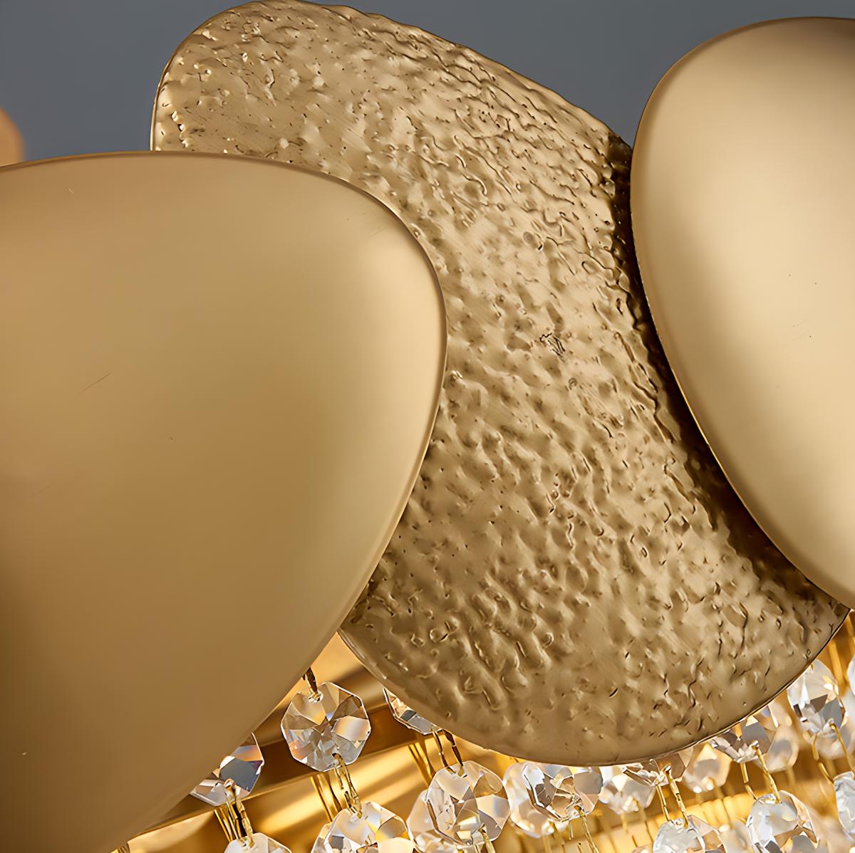 Luxurious Crystal Golden Chandelier – Crystal detail 18