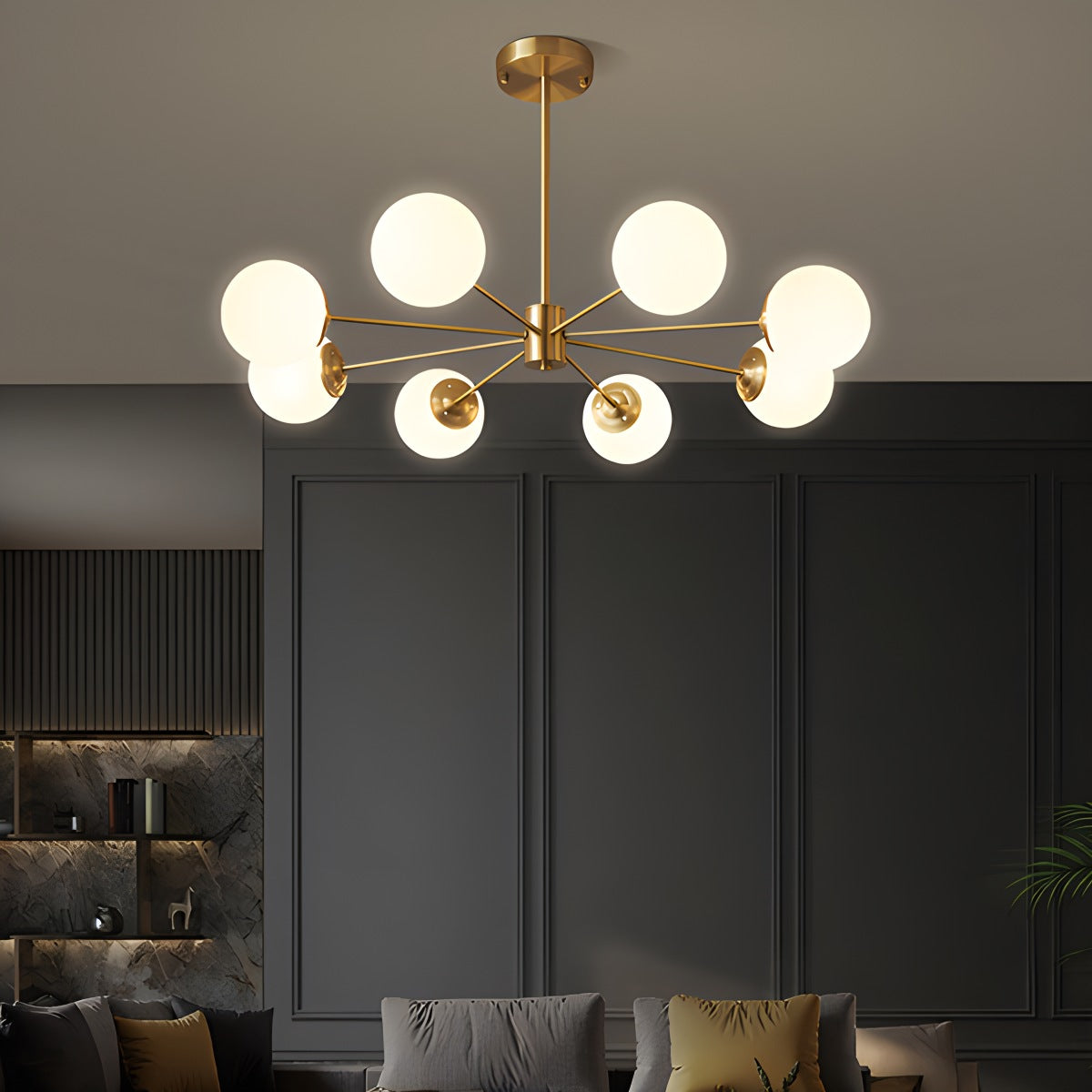 Melanie Glass Bubble Chandelier – Glass detail 9