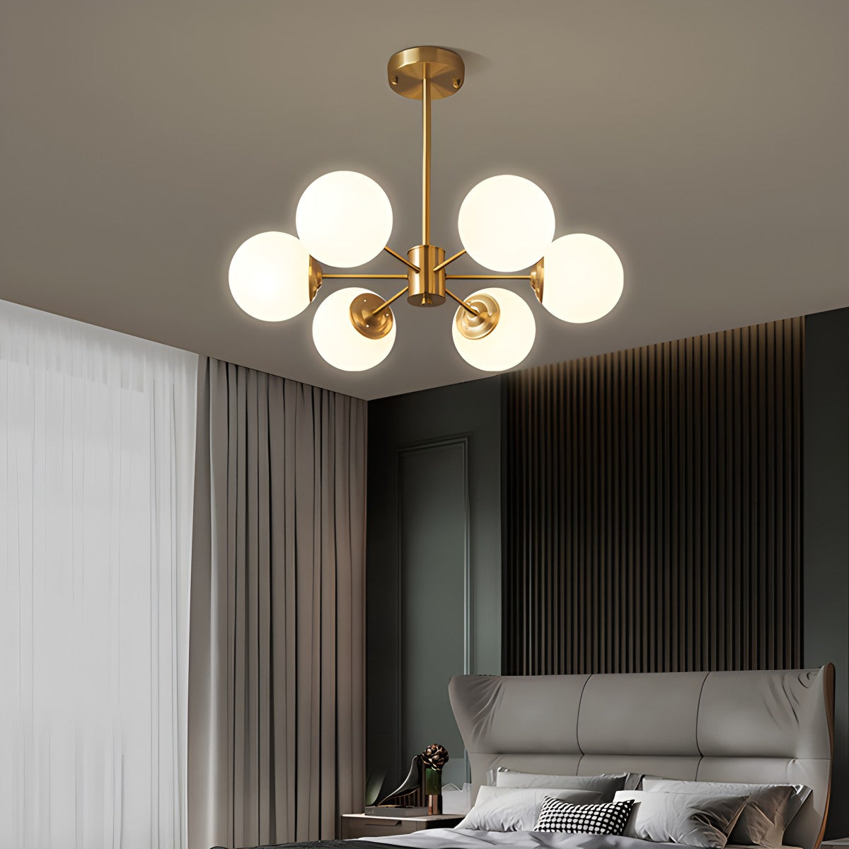 Melanie Glass Bubble Chandelier – Glass detail 4