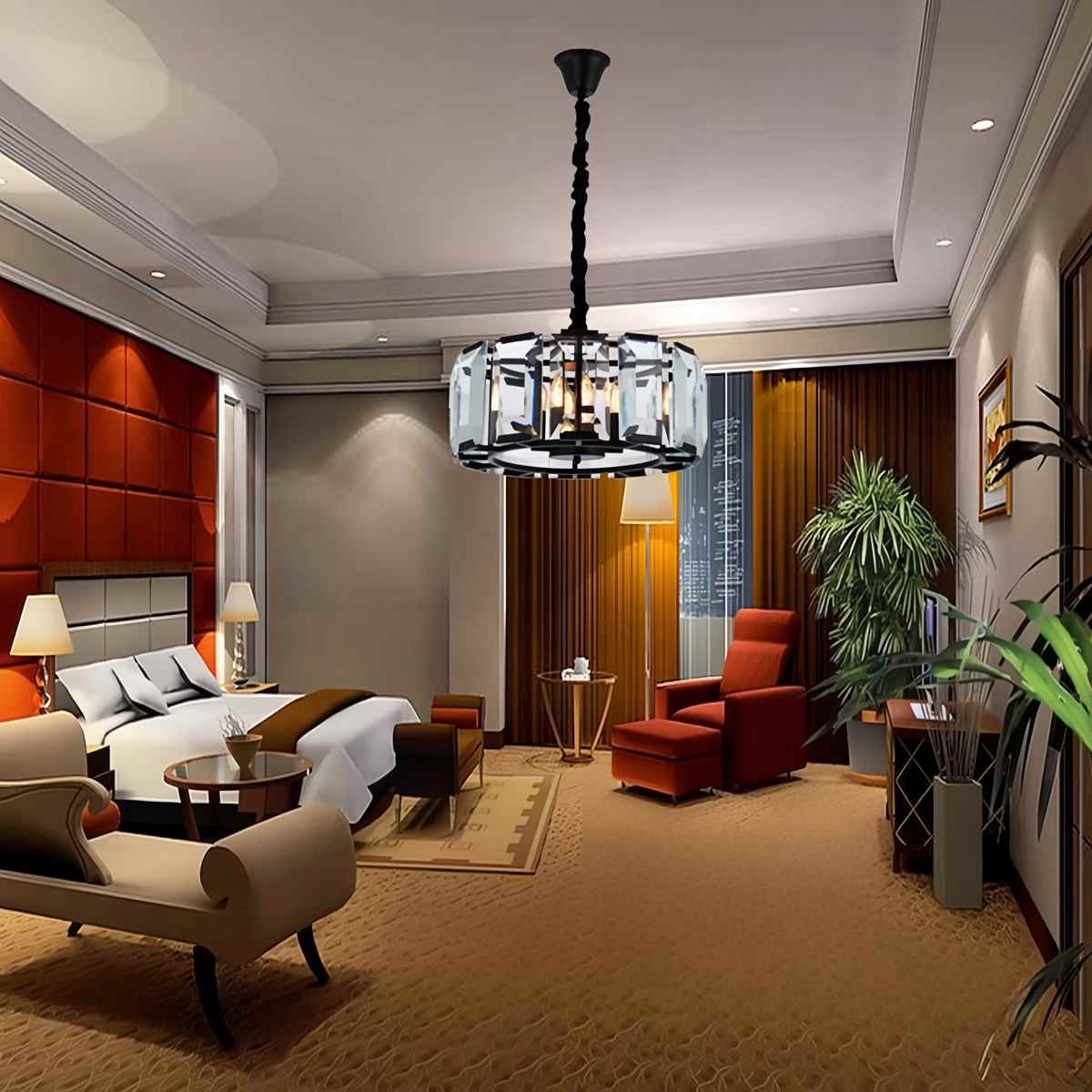Circular Glass Chandelier for Dining Room – Glass detail 9