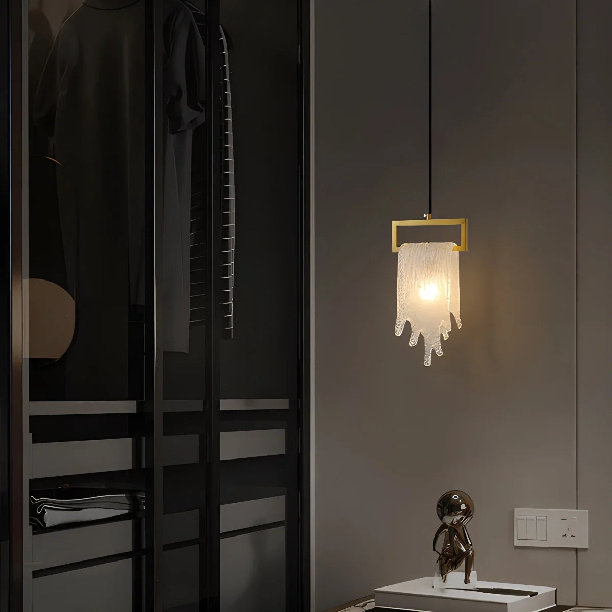 Copper Crystal Pendant Light Multiple Styles Available – Crystal detail 12