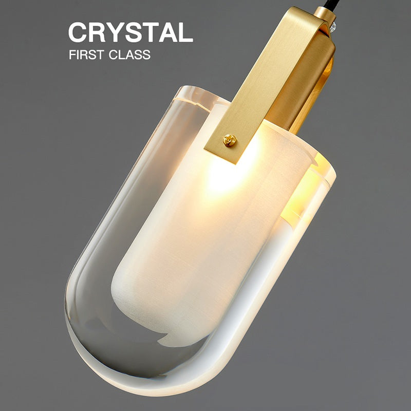 Copper Crystal Pendant Light Multiple Styles Available – Crystal detail 36