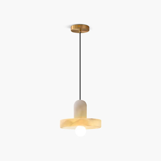 Natural Spanish Alabaster Pendant Light for Bedroom