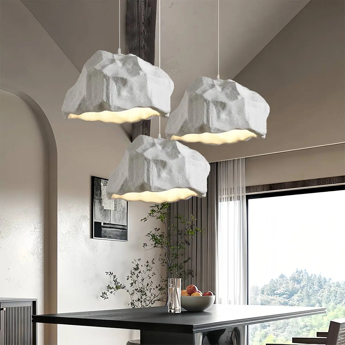 Creative Rock Shaped Pendant Light for Dining Room – detail 2