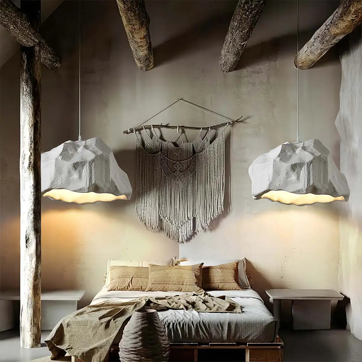 Creative Rock Shaped Pendant Light for Dining Room – detail 6