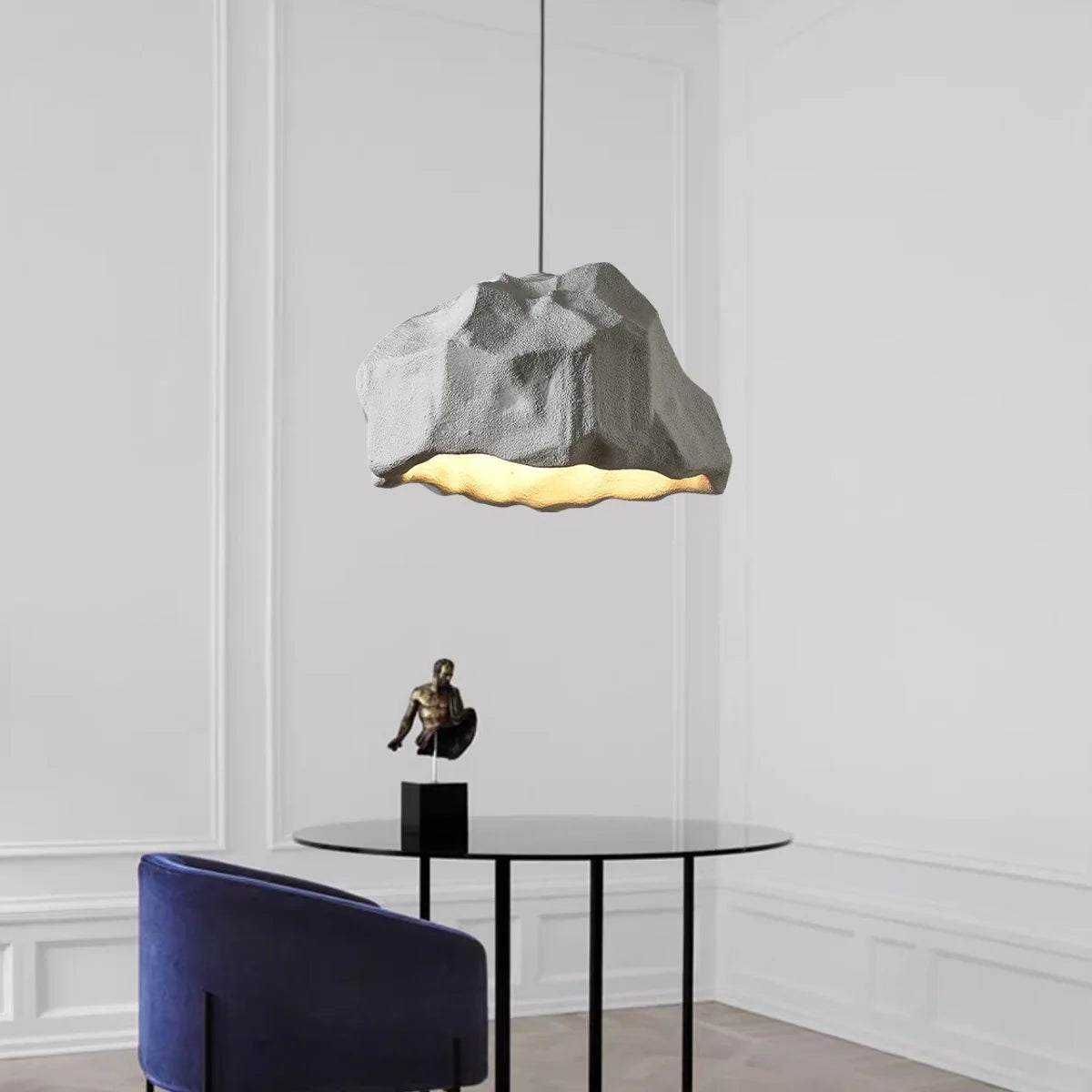 Creative Rock Shaped Pendant Light for Dining Room – detail 13