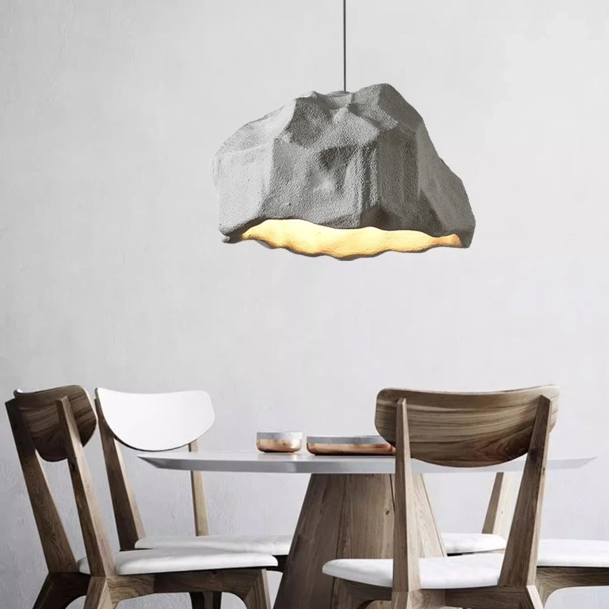 Creative Rock Shaped Pendant Light for Dining Room – detail 14