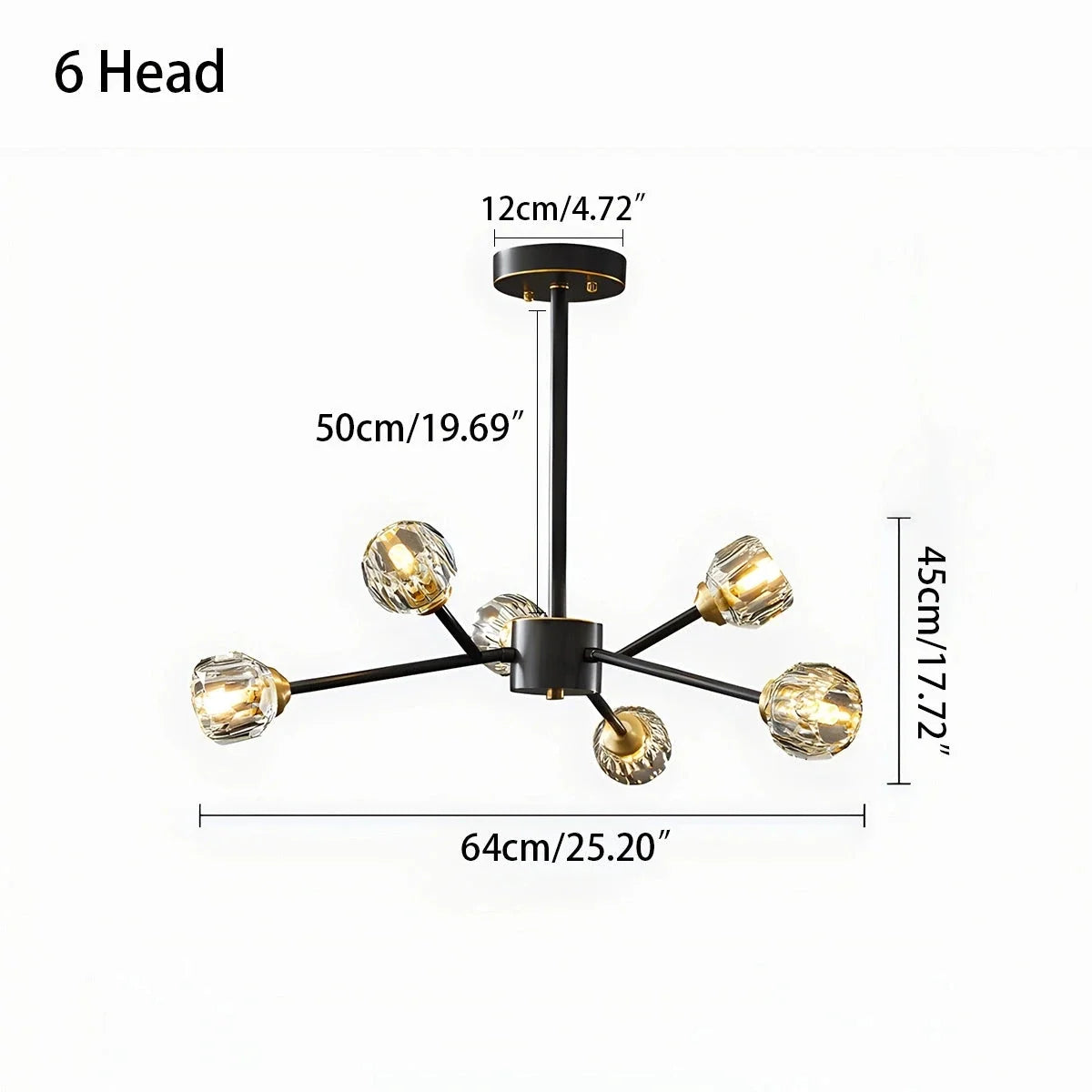 Crystal Ball Round Cluster Chandelier – Crystal detail 31