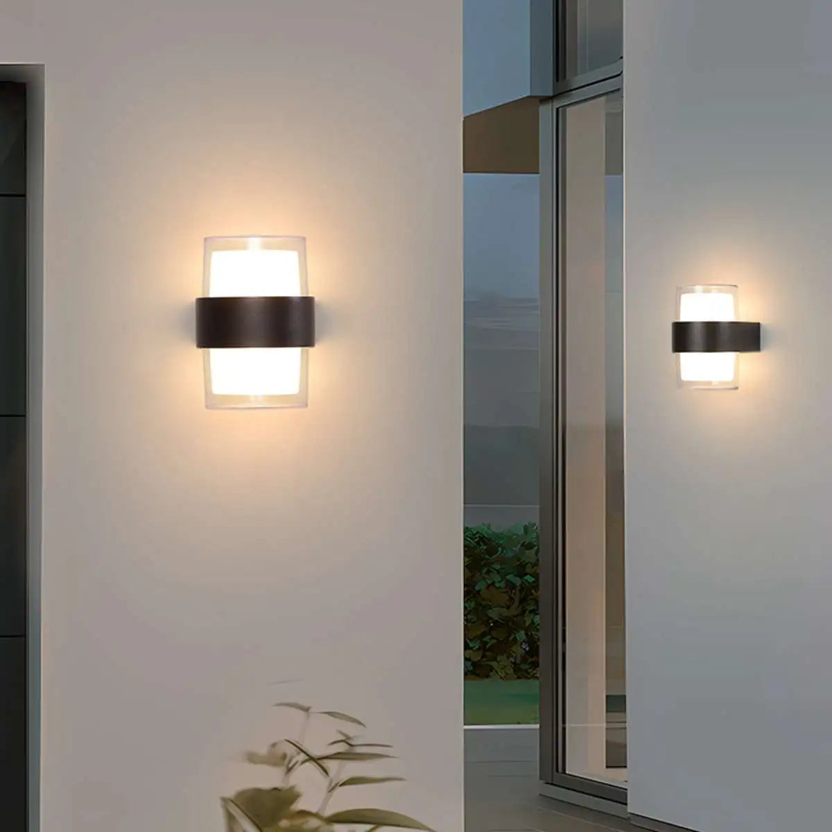 Lightning and Rainproof Columnar Outdoor Wall Light – detail 2