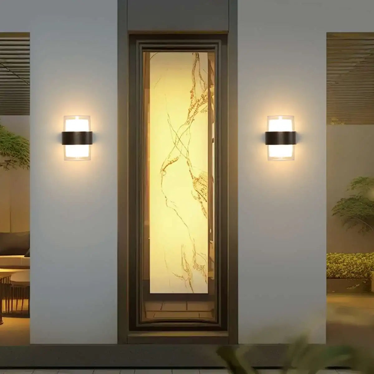 Lightning and Rainproof Columnar Outdoor Wall Light – detail 4