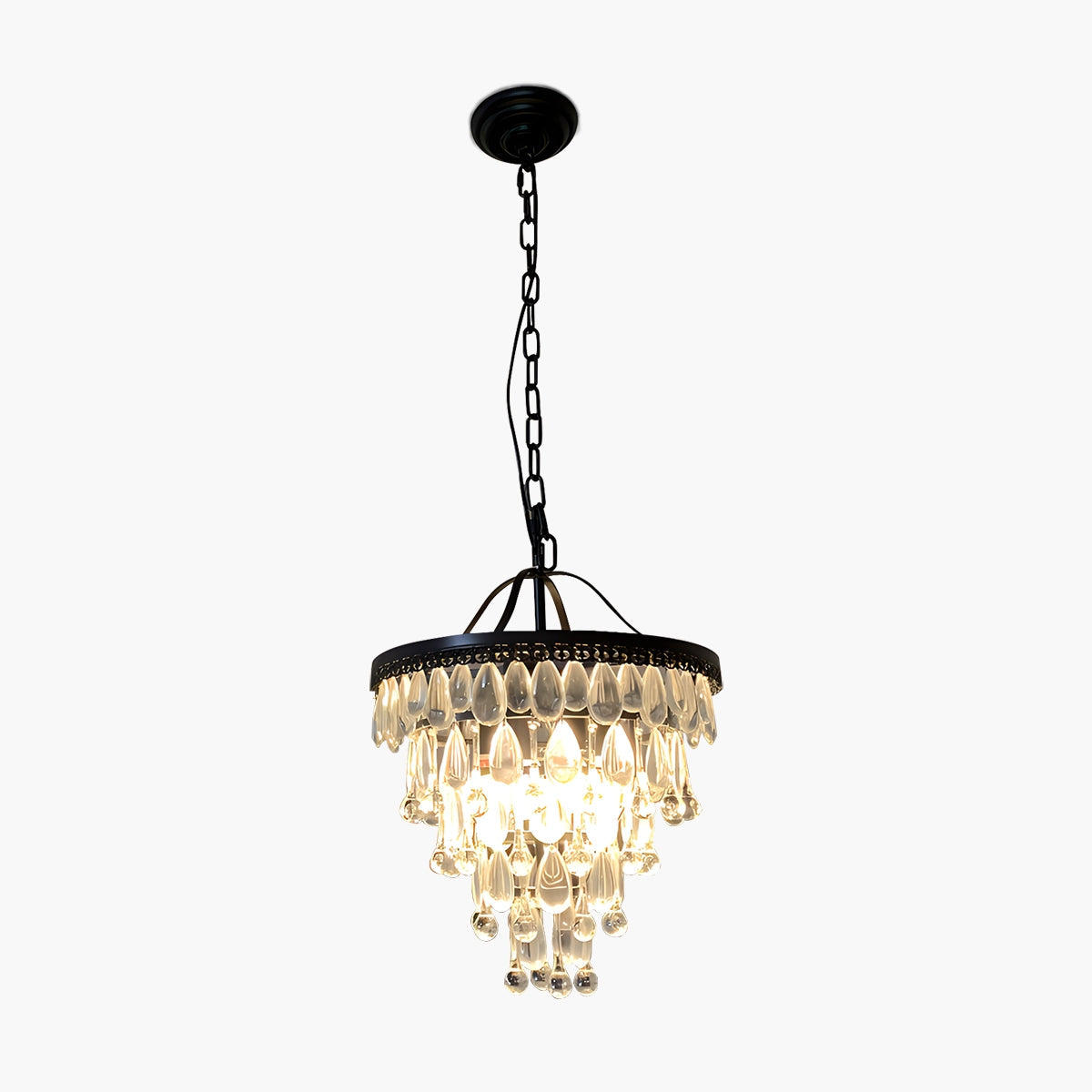 Droplet Crystal Chandelier for Dining Room