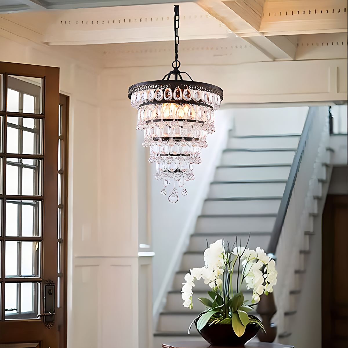 Droplet Crystal Chandelier for Dining Room – Crystal detail 5