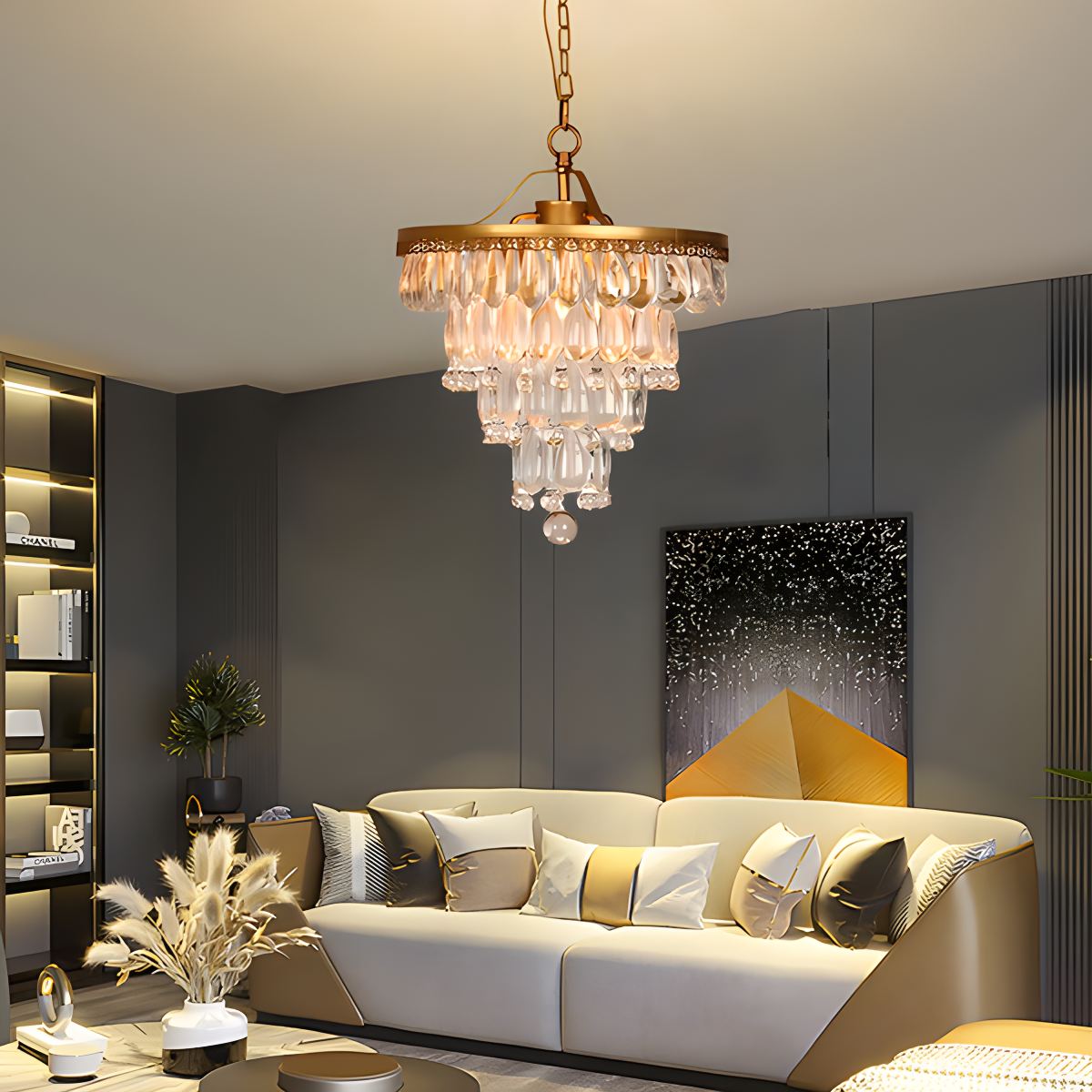 Droplet Crystal Chandelier for Dining Room – Crystal detail 11