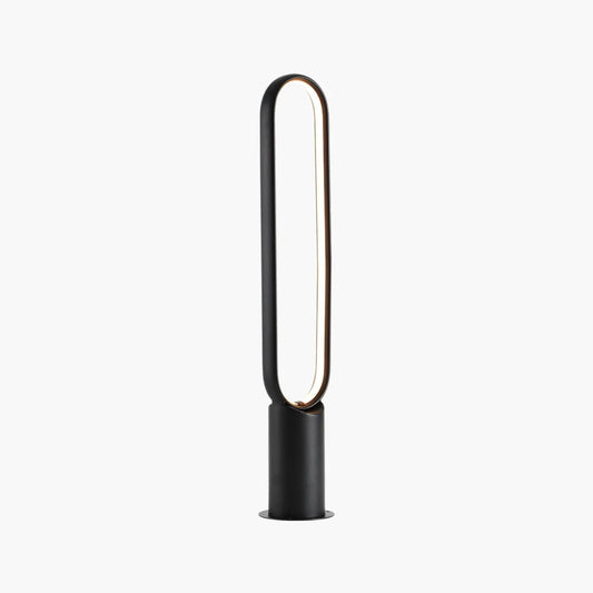 Outdoor Black Oval LED Lawn Light