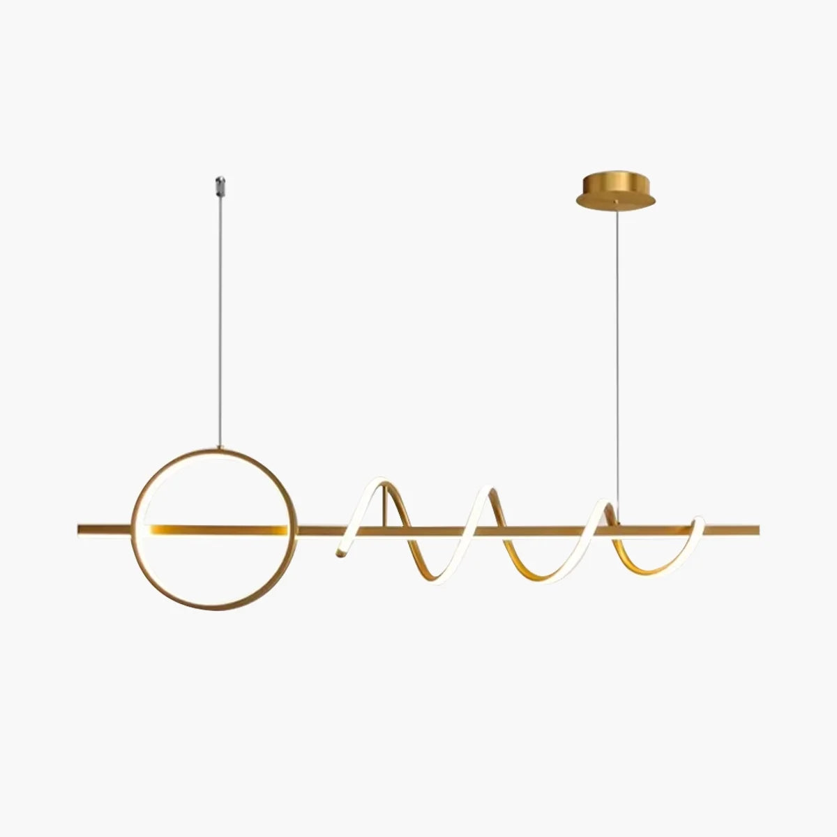LED Minimalist Long Pendant Light for Kitchen Island