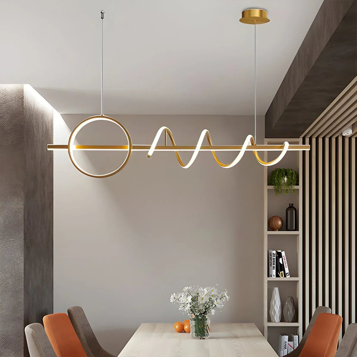 LED Minimalist Long Pendant Light for Kitchen Island – detail 17