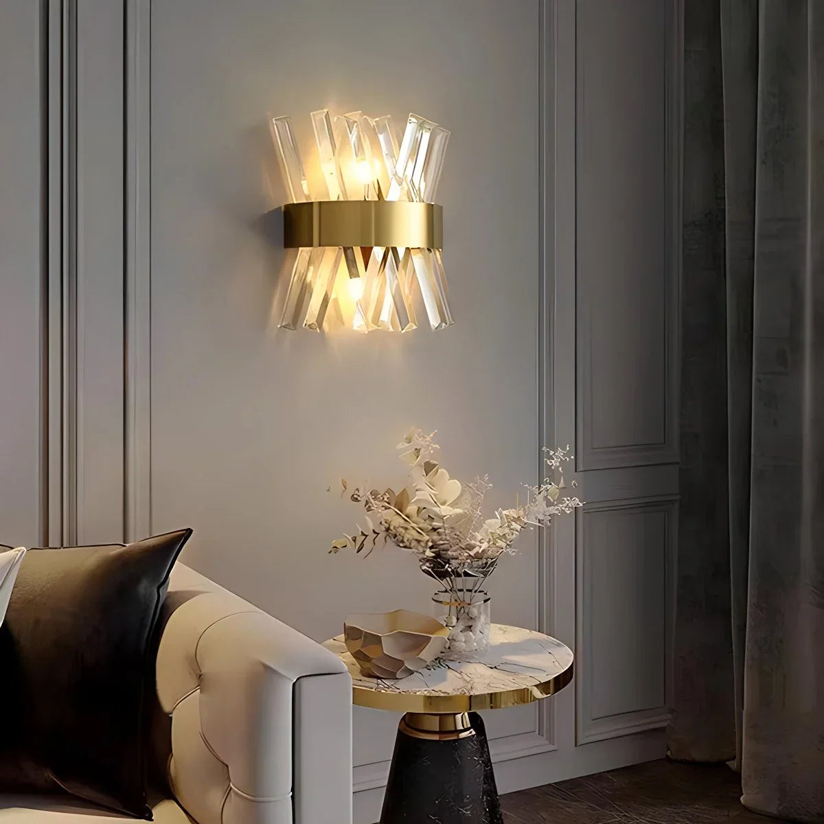 Crystal Glass Wall Sconce – Crystal detail 4